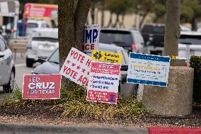 Voters Go To The Polls On Election Day In The Texas