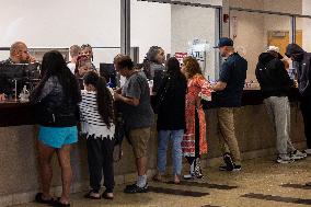 California Residents Register To Vote, And Vote, On Election Day, At The Sacramento County Voter Registration And Elections Offi