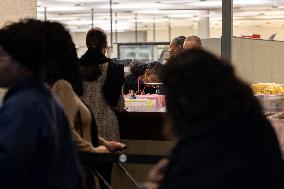 California Residents Register To Vote, And Vote, On Election Day, At The Sacramento County Voter Registration And Elections Offi