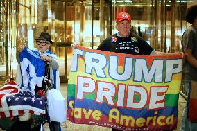 Trump Supporters Get Rowdy Outside Trump Tower In Midtown