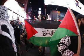 Pro-Palestinian Activists Protest On Election Day In New York City