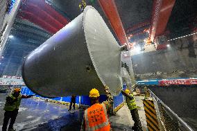 Construction of One of China's Largest Hydropower Stations - China