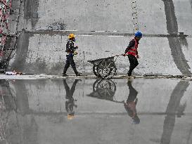 Construction of One of China's Largest Hydropower Stations - China