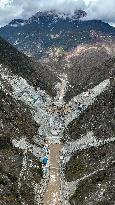 Construction of One of China's Largest Hydropower Stations - China