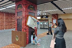 Harry Potter Themed Installations at Subway in Shanghai