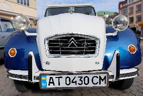 Exhibition of old cars and motorcycles in Ivano-Frankivsk