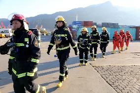 Port Emergency Response Drill Site in Lianyungang