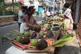 Chhath Puja Free Religious Material Distribution In Kolkata, India