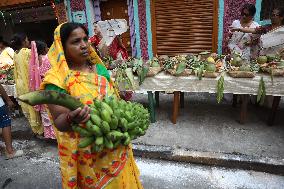 Chhath Puja Free Religious Material Distribution In Kolkata, India