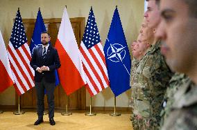 Polish MoD Awards U.S. Soldiers Stationed In Poland.