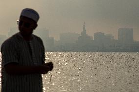 Foggy Day In Doha, Qatar