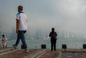 Foggy Day In Doha, Qatar