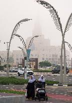 Foggy Day In Doha, Qatar