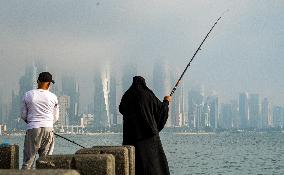 Foggy Day In Doha, Qatar