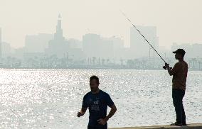 Foggy Day In Doha, Qatar