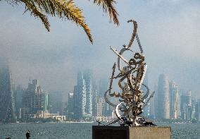 Foggy Day In Doha, Qatar