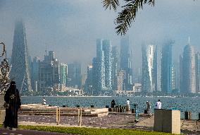 Foggy Day In Doha, Qatar