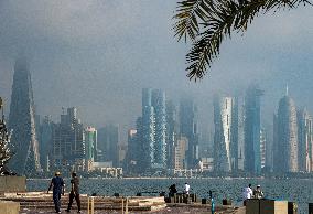 Foggy Day In Doha, Qatar