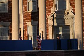 Empty Howard University Event Site After Donald Trump Declared Election Winner