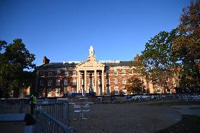 Empty Howard University Event Site After Donald Trump Declared Election Winner