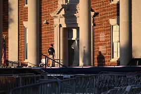 Empty Howard University Event Site After Donald Trump Declared Election Winner