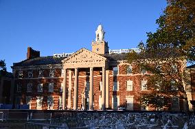 Empty Howard University Event Site After Donald Trump Declared Election Winner