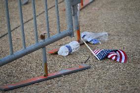 Empty Howard University Event Site After Donald Trump Declared Election Winner