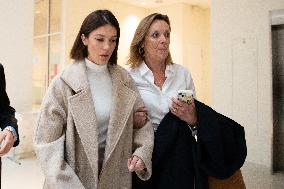 Trial Of Iris Mittenaere's Ex-Boyfriend For Domestic Violence - Paris