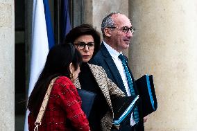 Council Of Ministers At The Elysee Palace