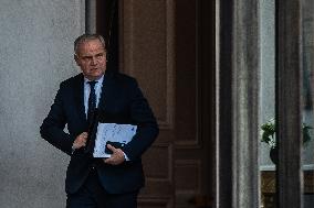 Council Of Ministers At The Elysee Palace