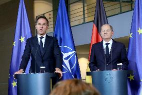 Joint press conference by Olaf Scholz and Mark Rutte in Berlin