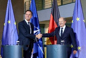 Joint press conference by Olaf Scholz and Mark Rutte in Berlin