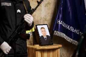 Kharkiv mourns police officer killed in Russian shelling