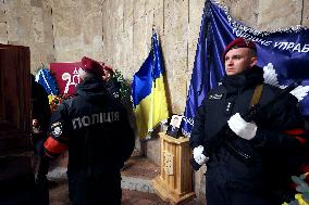 Kharkiv mourns police officer killed in Russian shelling