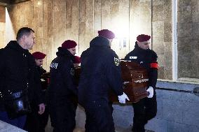 Kharkiv mourns police officer killed in Russian shelling