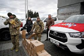 Lithuania donates equipment to Ukraine as part of Demining Coalition effort in Kyiv