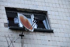 Russian drone attack in Kyiv