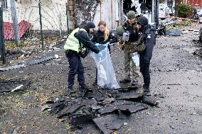 Russian drone attack in Kyiv