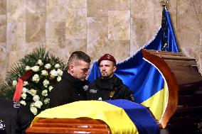 Kharkiv mourns police officer killed in Russian shelling