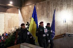 Kharkiv mourns police officer killed in Russian shelling