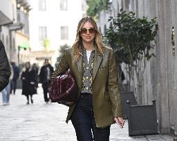 Chiara Ferragni Out in Milan - Italy