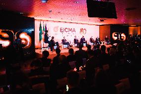 The Inauguration Of The 110th Edition Of EICMA Milan Motorcycle Show At Rho Fiera Milano In Milan