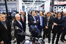 The Inauguration Of The 110th Edition Of EICMA Milan Motorcycle Show At Rho Fiera Milano In Milan