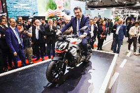 The Inauguration Of The 110th Edition Of EICMA Milan Motorcycle Show At Rho Fiera Milano In Milan