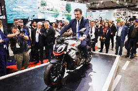 The Inauguration Of The 110th Edition Of EICMA Milan Motorcycle Show At Rho Fiera Milano In Milan