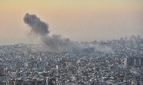 Israeli Army Launches Airstrike On Dahieh In Southern Beirut