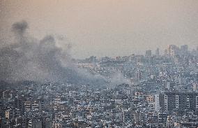 Israeli Army Launches Airstrike On Dahieh In Southern Beirut