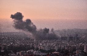 Israeli Army Launches Airstrike On Dahieh In Southern Beirut