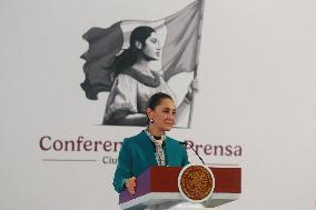 Mexico’s President Claudia Sheinbaum Briefing Conference