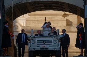 Pope Francis Attends The Weekly General Audience At St Peter's Square